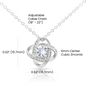 To My Beautiful Wife, I Choose You - Love Knot Necklace