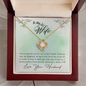 To My Wife - Love Knot Necklace