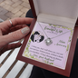 To My Beautiful Wife, I Choose You - Love Knot Necklace