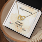 Happy Anniversary - Interlocking Hearts Necklace