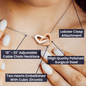 Dear Wife - Interlocking Hearts Necklace