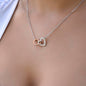 Dear Wife - Interlocking Hearts Necklace