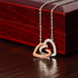 Dear Wife - Interlocking Hearts Necklace