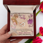 Dear Wife - Interlocking Hearts Necklace
