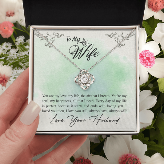 To My Wife - Love Knot Necklace